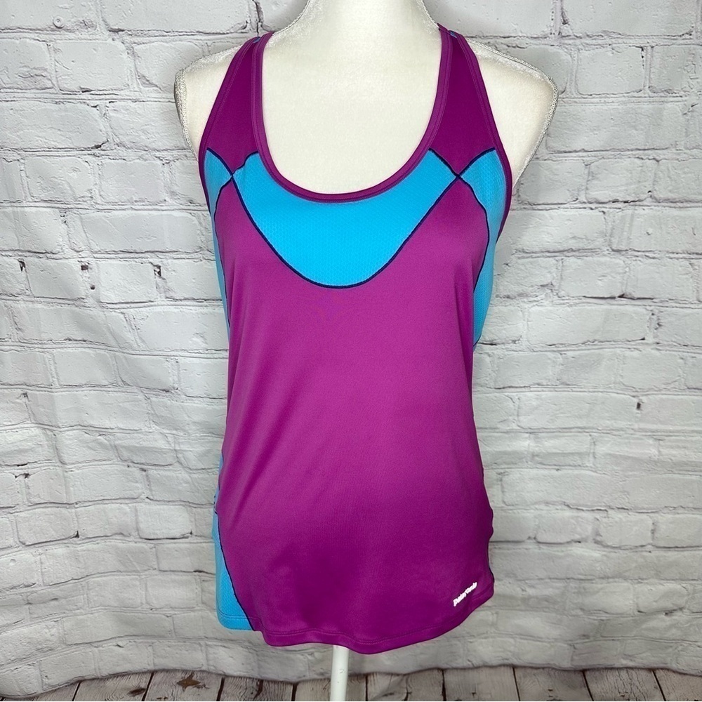 Patagonia purple and blue racerback tank top